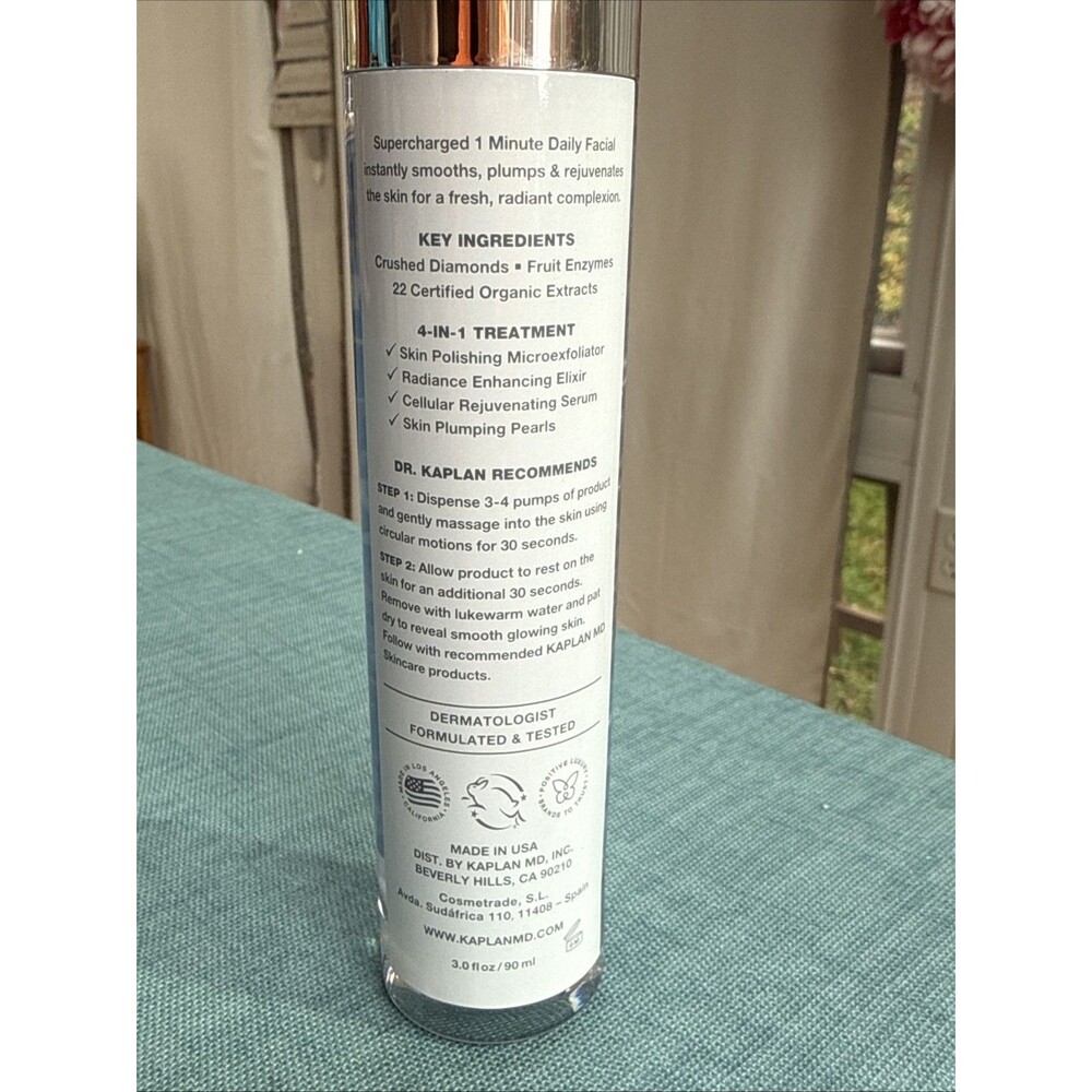 Kaplan MD Diamond Contour Supercharged 1 Minute Daily Facial Elixir 3 fl oz - Picture 4 of 5